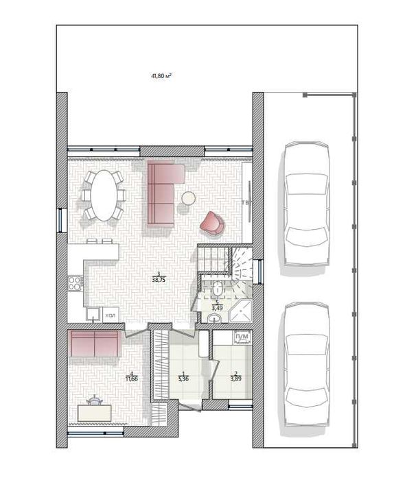 Будинок 130 м² з безпечною кімнатою КМ Ovillas