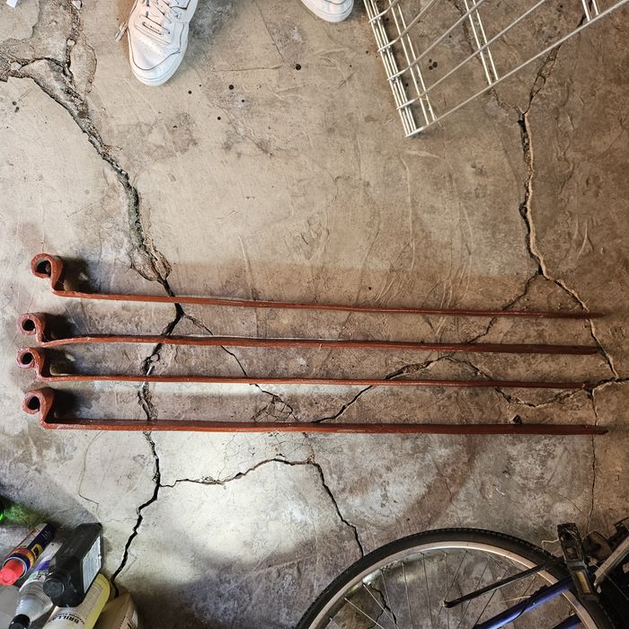 Zawiasy kute, kowalskie, vintage, antyk