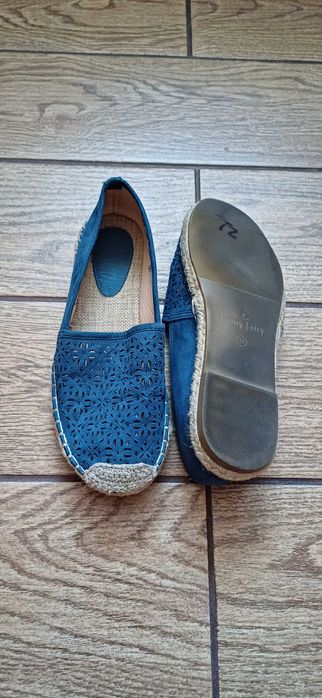 Granatowe# niebieskie espadryle Jenny Fairy# buty letnie r. 38