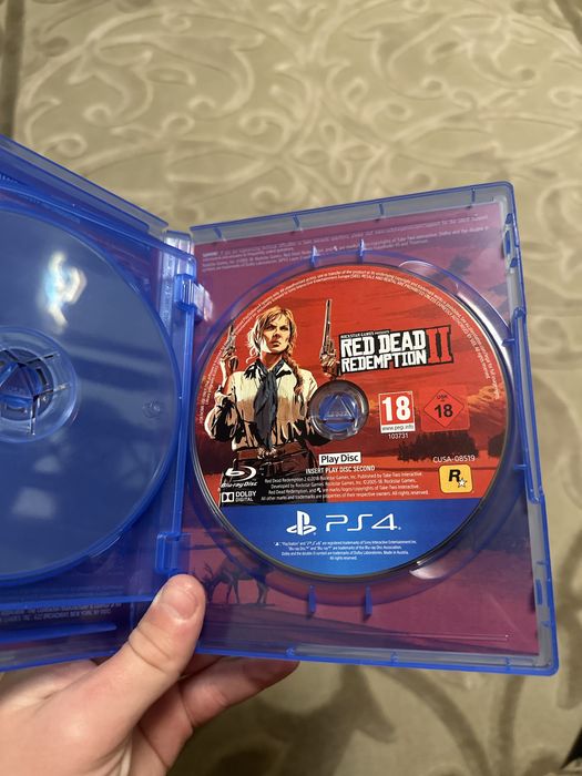 Диск до гри Red dead redemption 2 на ps4/5