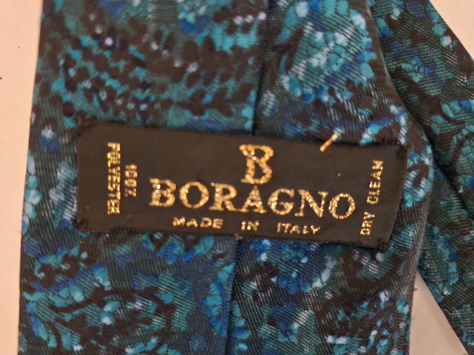 Gravata clasica azul esverdeado