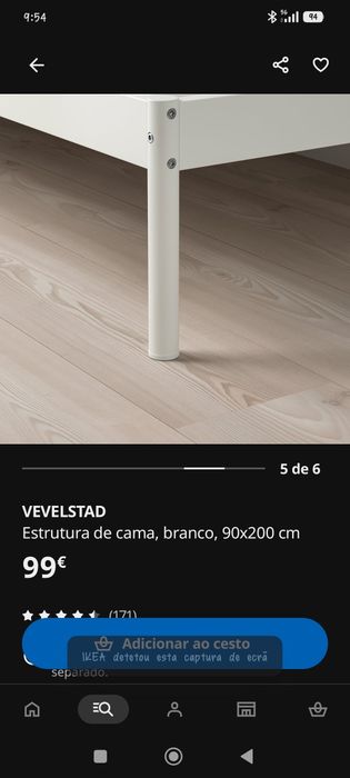 Cama de solteiro simples