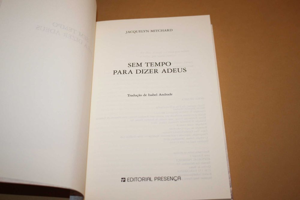 Sem Tempo Para Dizer Adeus // Jacquelyn Mitchard