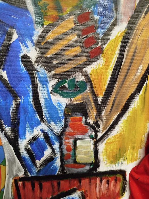 Quadro pintura a óleo FLIRT 100cms x 80 cms