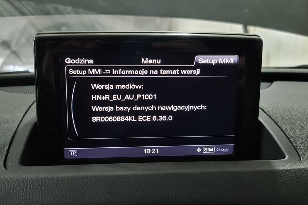 Polski jezyk MMI 3G+ Plus Audi Q3 Q5 A4 B8 A6 C7 A8 D4 konwersja USA