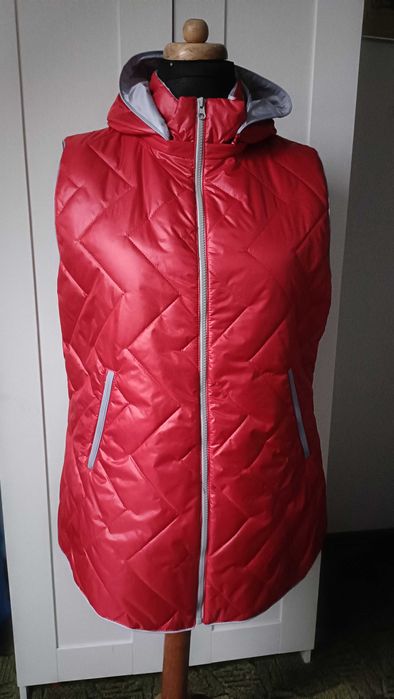 Kamizelka na wiosnę i lato czerwona 46 polska produkcja nowa