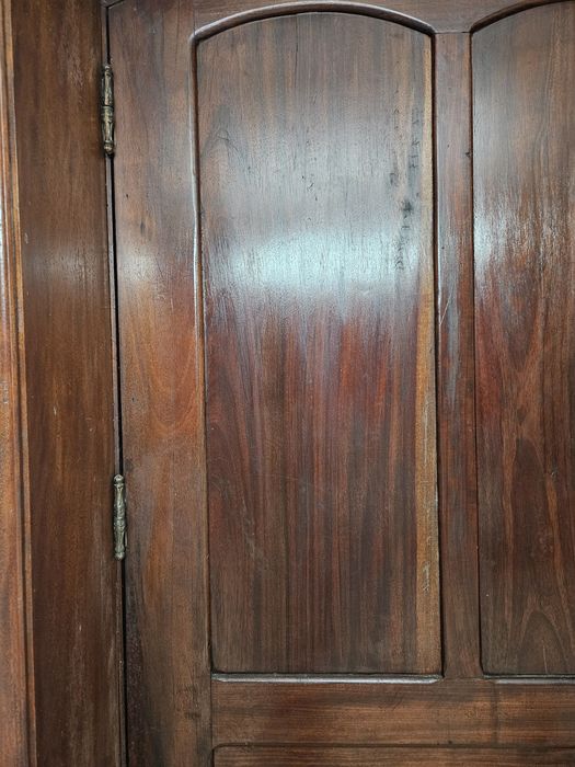 Porta Antiga em Madeira Maciça (Possivelmente Mogno) – 216 × 95 cm
