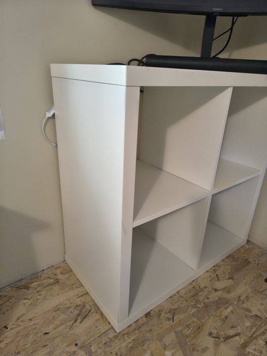 Estante organizadora branca 4 nichos/cubos
