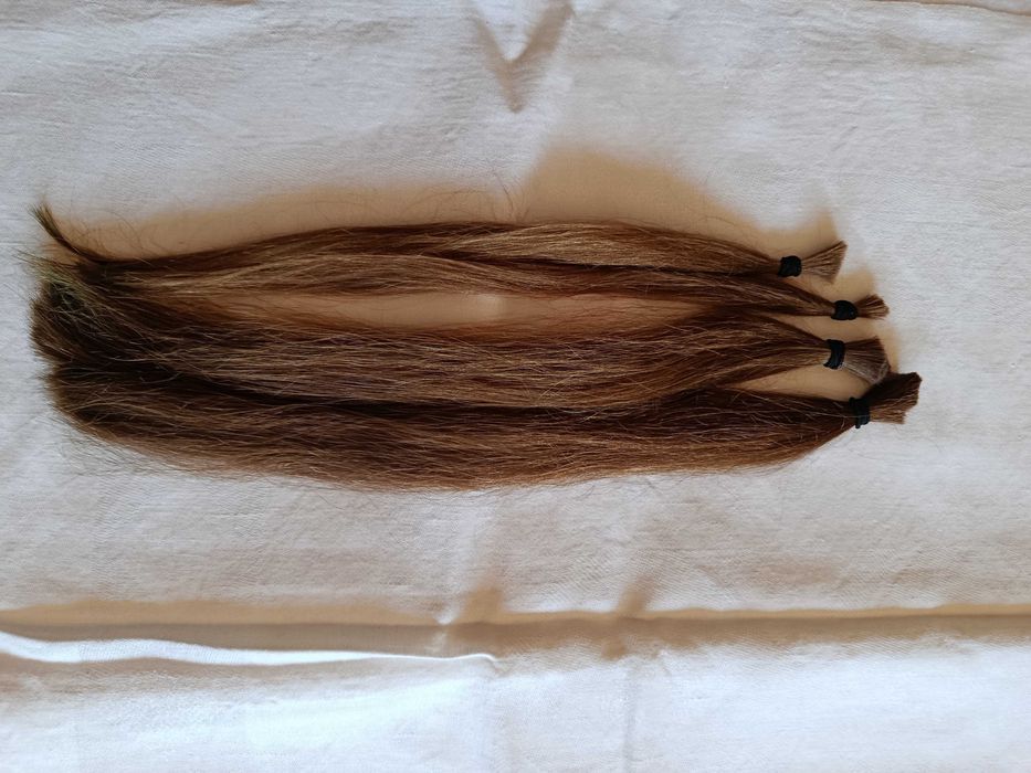 Włosy słowiańskie naturalne/cięte z głowy/40 cm