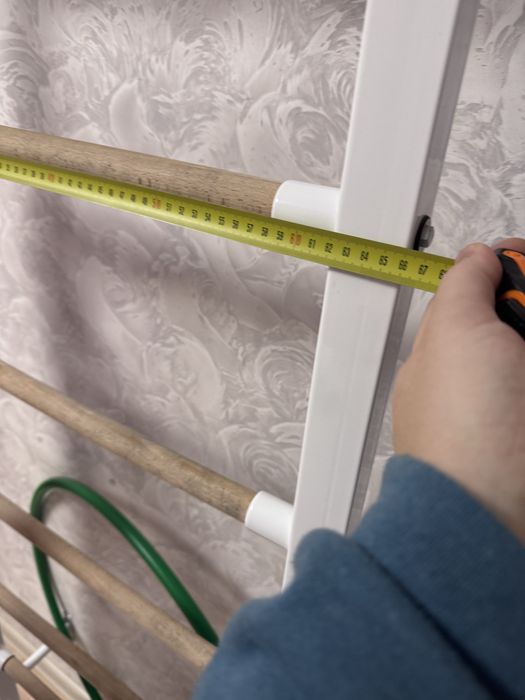 Шведська стінка(металічна) з турніком, кільцями та канатом (тарзанка)