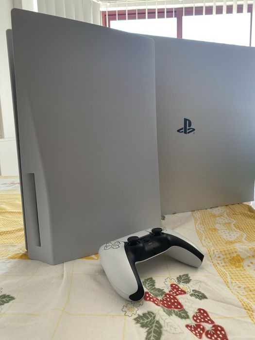 Ps5+ dualsense+ FC 24+ suporte + cabos