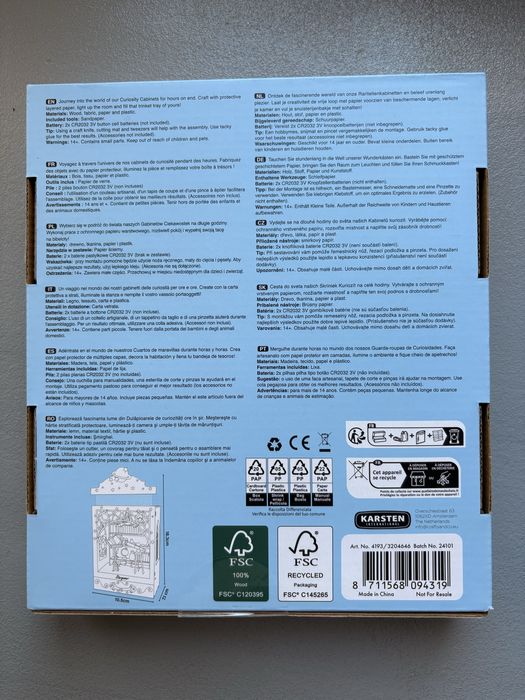 Curiosity Cabinet zestaw DIY