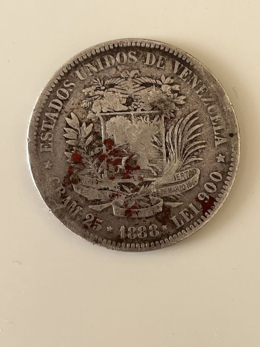 Moeda Gran 25 Estados Unidos de venezuela