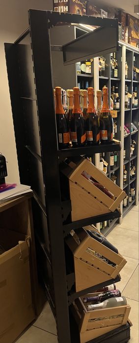 Regał sklepowy na wino/alkohole - ekspozycyjny PREMIUM