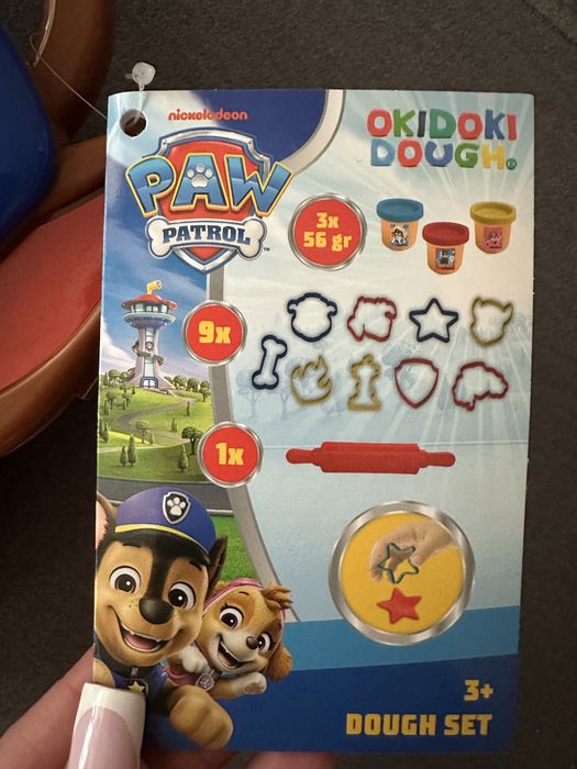 Nowy zestaw ciastolina z foremkami + Wałek psi patrol nowe 14 elementów