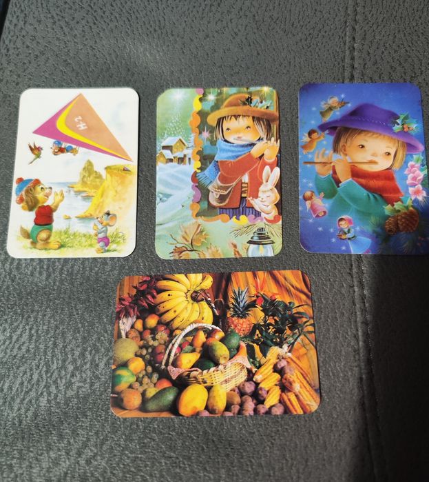 Quatro calendários de bolso de 2000