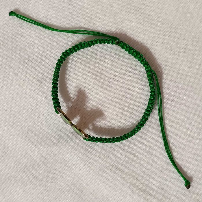 B274 Bransoletka Motyl makrama pleciona Handmade Rękodzieło