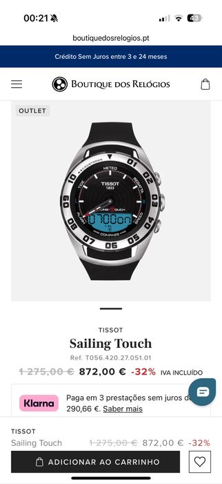 Relógio Tissot - Sailing Touch