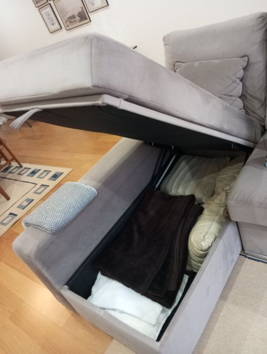 Sofá de 3 lugares com chaise long