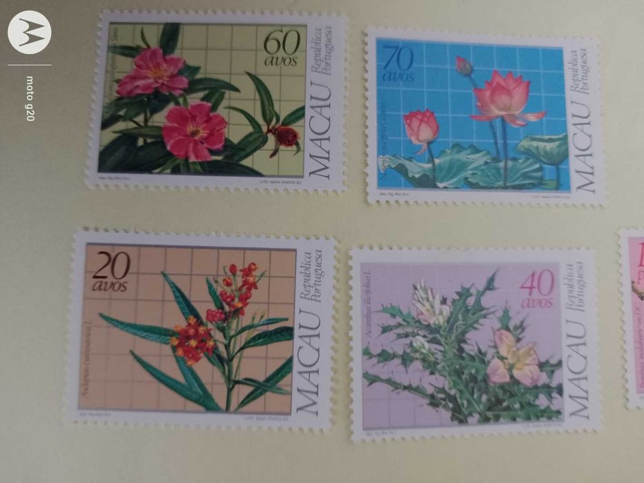 1983-Selos Macau - Plantas Medicinais sem charneira