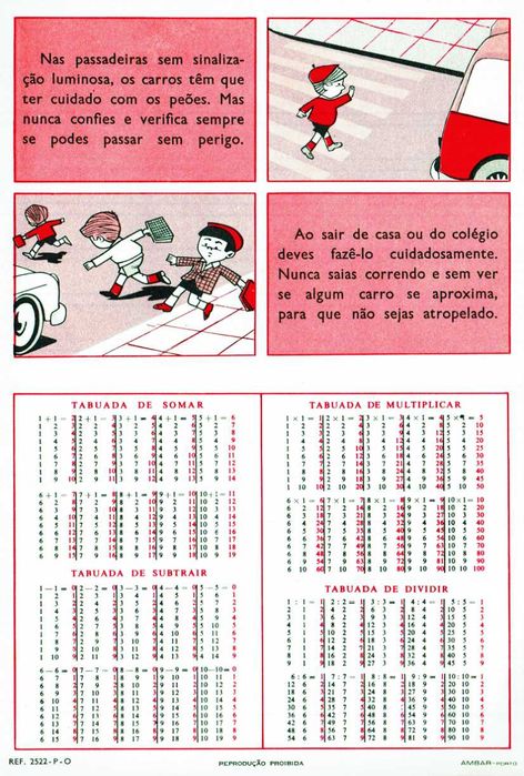 Caderno escolar antigo - anos 60 - Ambar - Porto