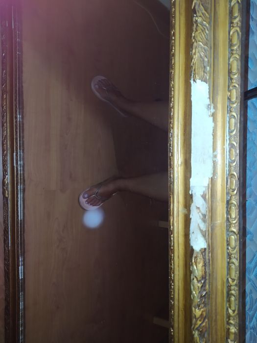 Espelho Antigo Dourado