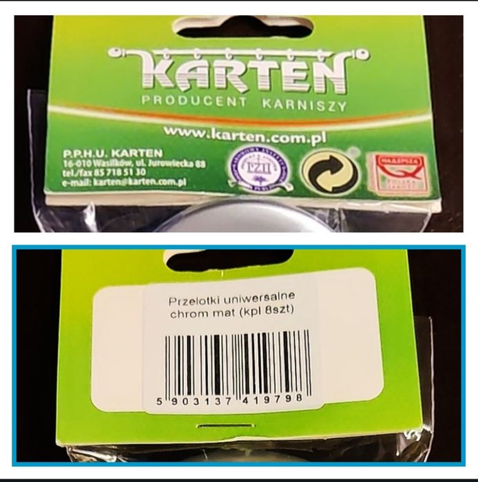 *32 kółka przelotki do zasłon i firan chrom mat.4 kpl ( 4 X 8 szt )