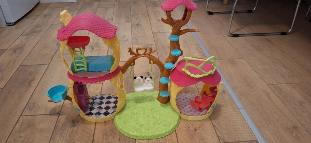 Enchantimals domek pandy, domek jelonka, lodziarnia pingwinka