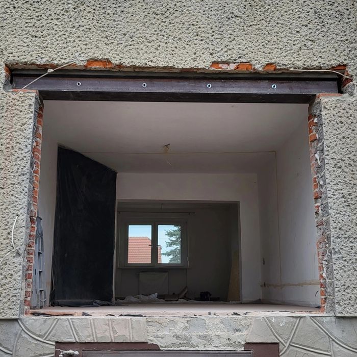 Rozbiórki wyburzenie ścian nośnych podciągi nadproża stal wyburzenia