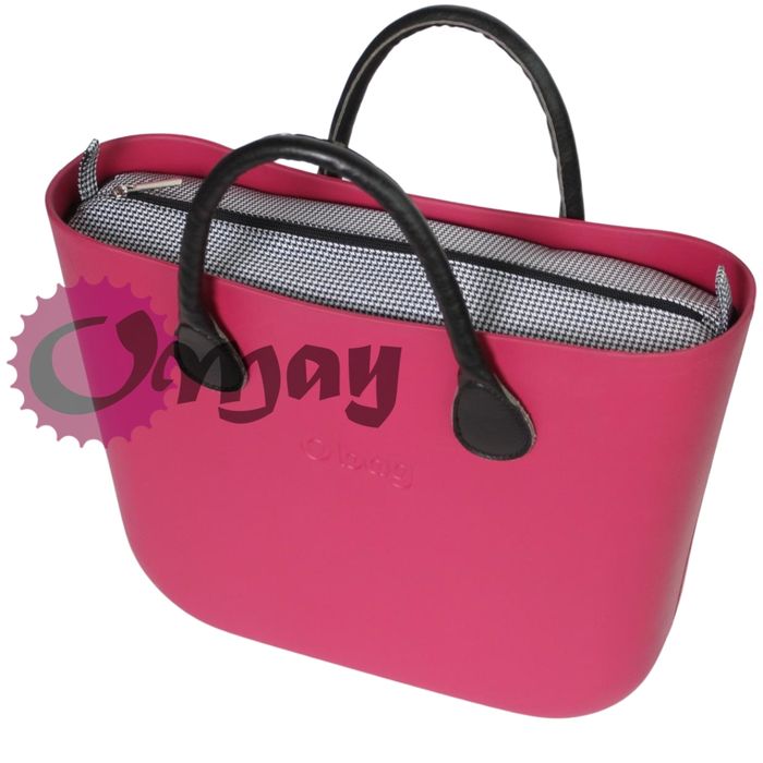 Czarny organizer do OBAG STANDARD pepitka czarno-biała wkład OMAY