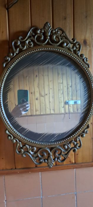 Piękne zabytkowe vintage lustro