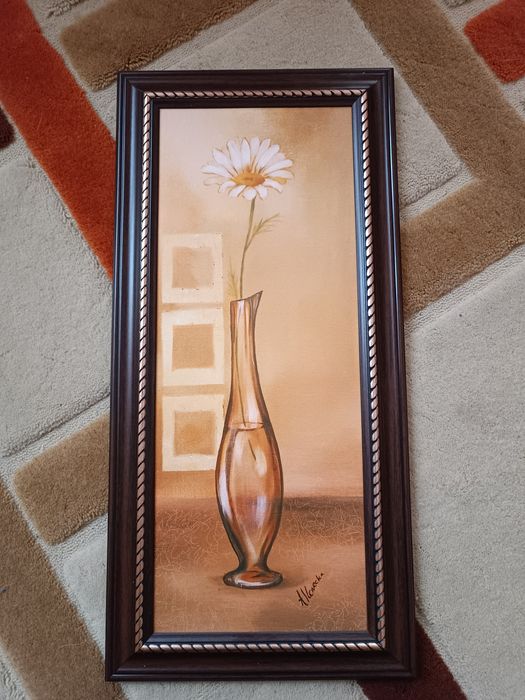 Картина «Обаяние ромашки» — A. Karecka 58 × 38 см