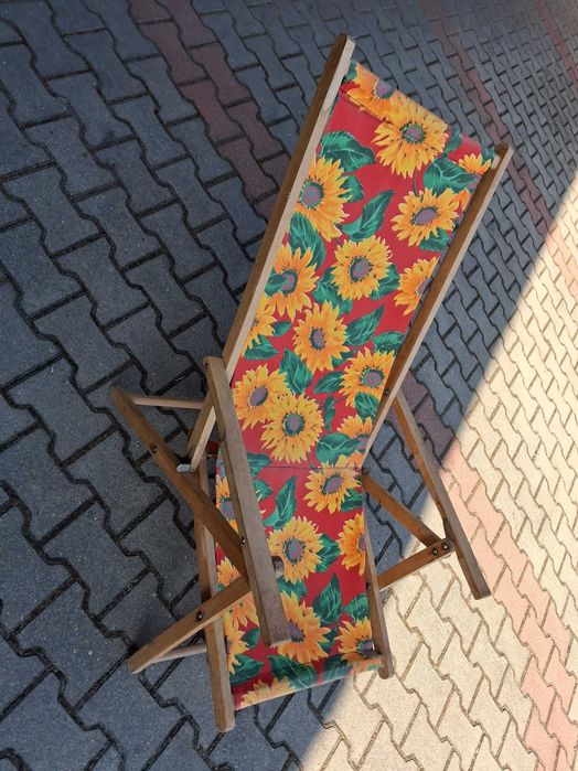 Leżak retro rozkładany PRL