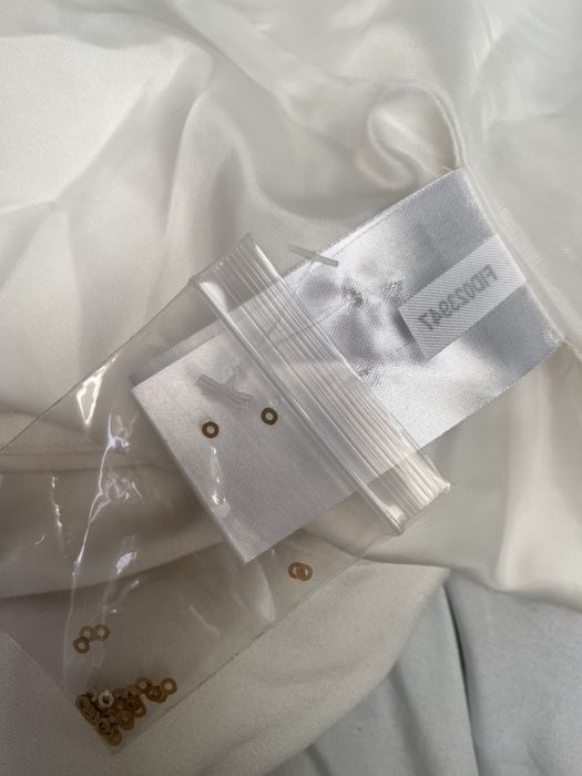 Nowa marynarka blezer biała cekinki złote 54 7XL duży rozmiar XXL