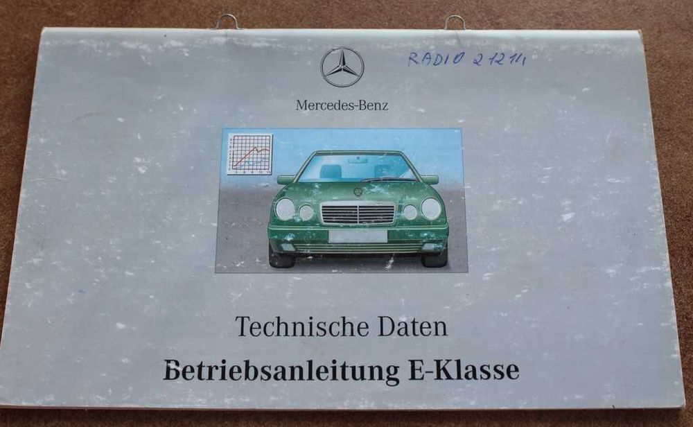 Opisy  dane techniczne Mercedes E-Klasse  55 stron wydanie niemieckie