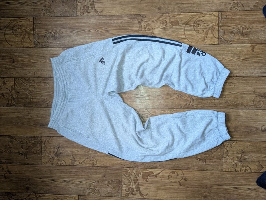 Штани Adidas Baggy На лампасах, стан 9/10 сірого кольору