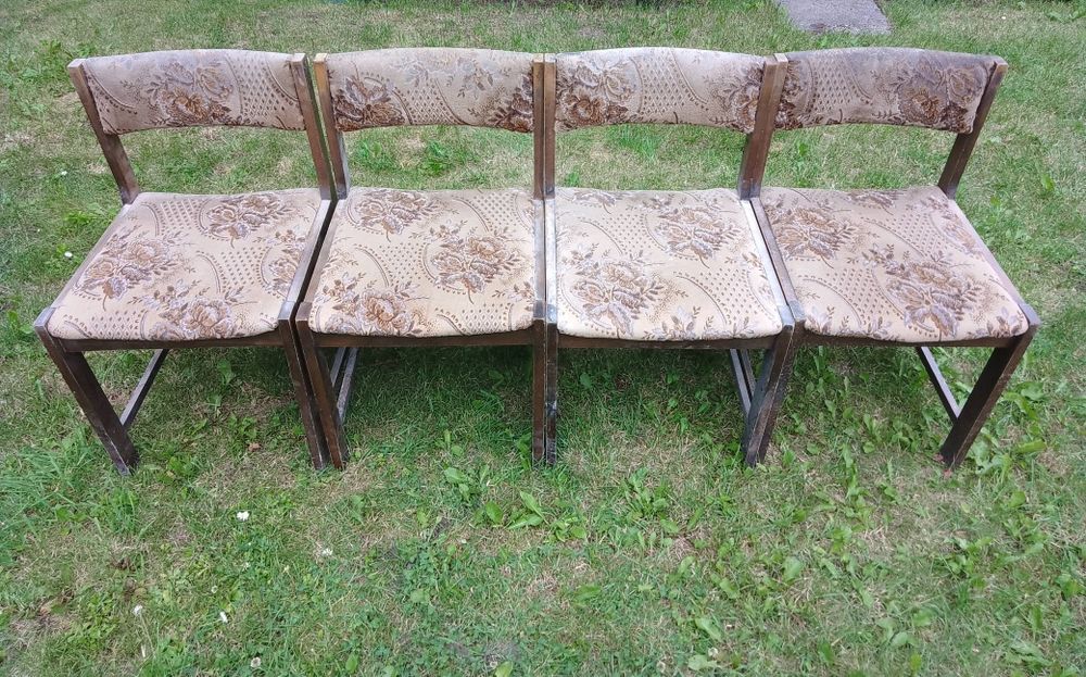 Krzesła tapicerowane "Nysa" PRL