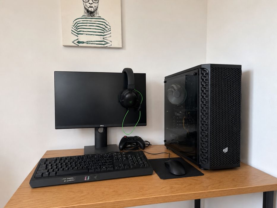 Komputer Gamingowy + Monitor Dell + Razer | i5-11600K | RX 6600 8 GB | 16 GB RAM