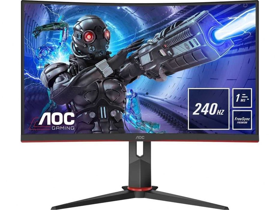 Monitor Curvo AOC 31,5"" - 1ms - 240Hz - Novo c/garantia