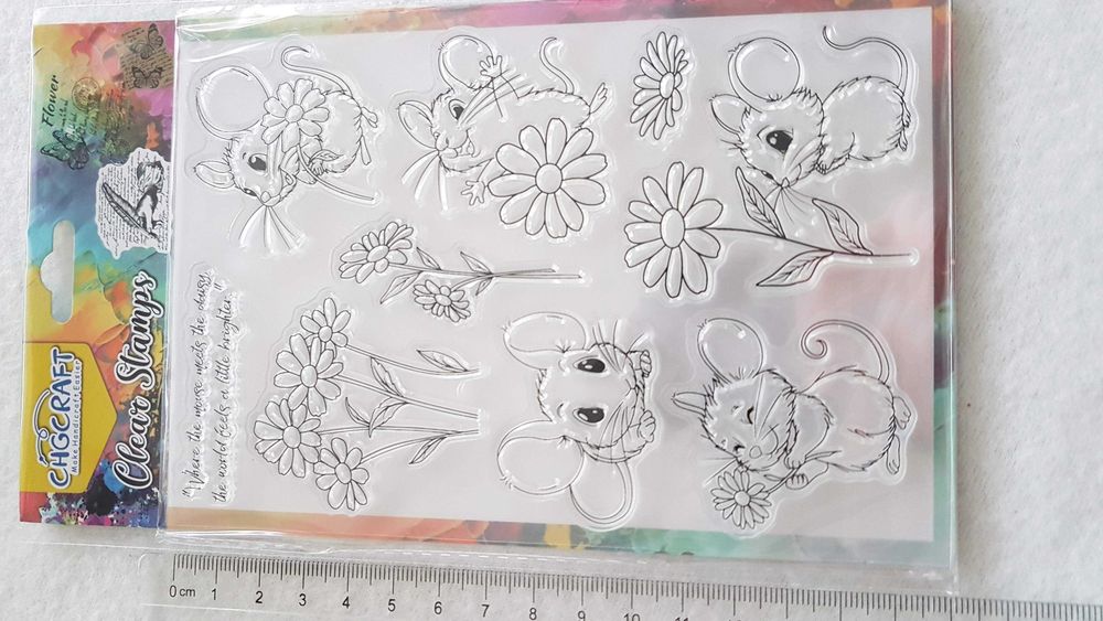 Stemple, Pieczątki, Clear Stamps, Scrapbooking -Myszki