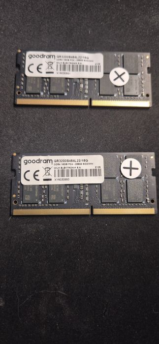 32gb ram (2x16) sodimm DDR4 Goodram gr3200s464l22/16g