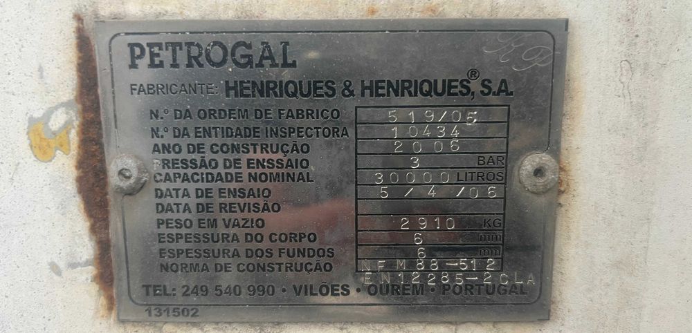 Depósito / Cisterna Metálica 30.000 L