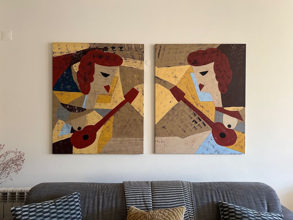 Chris Guimaraes Guitarist Paintings