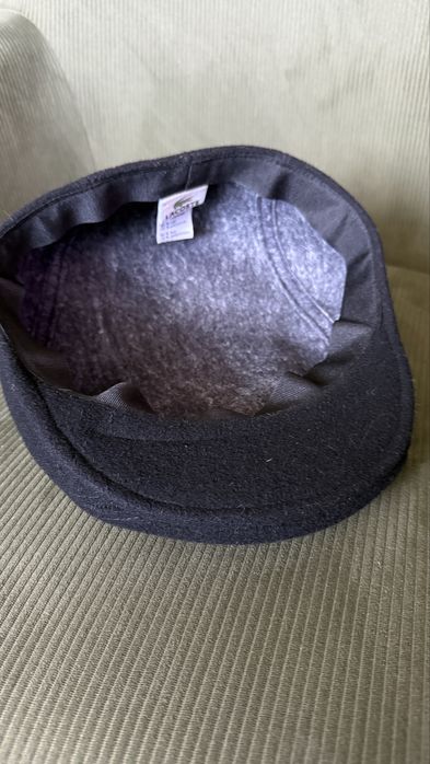 Оригінальна вовняна кепка Lacoste / flat cap / 80% wool