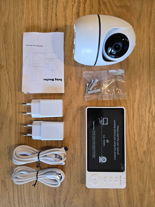 Elektroniczna niania video | Nowa - Folia | Nie wymaga WiFi | IR