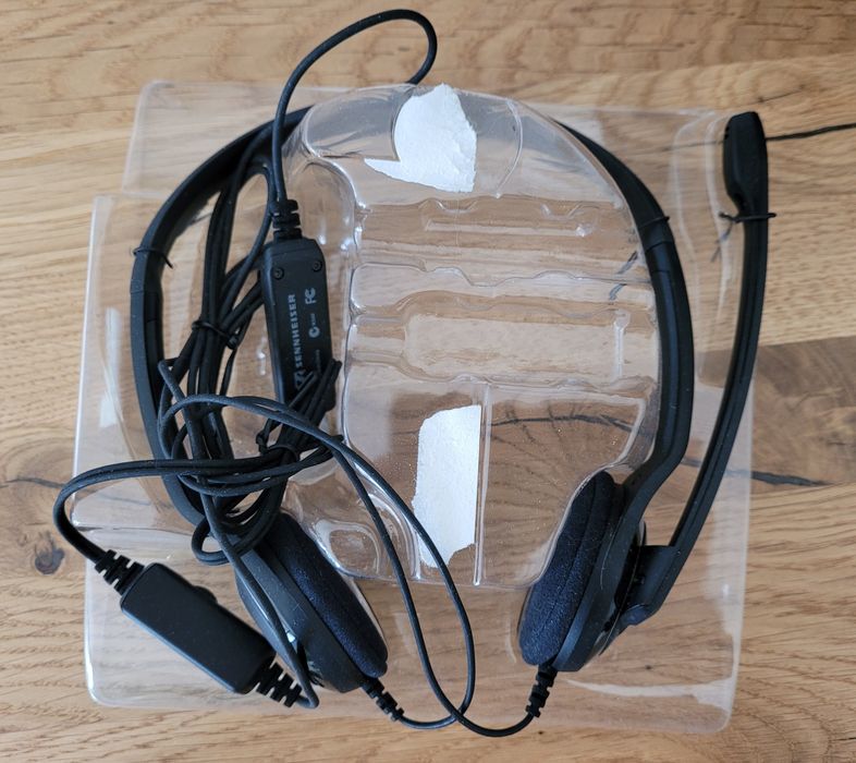 Słuchawki i mikrofon Sennheiser PC 8 USB nowe biurowe