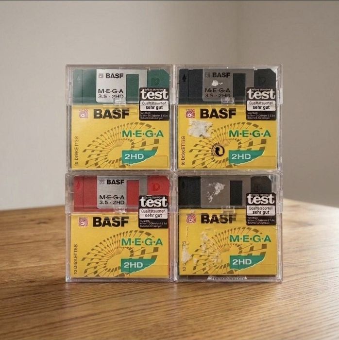Set of 35 floppy disks