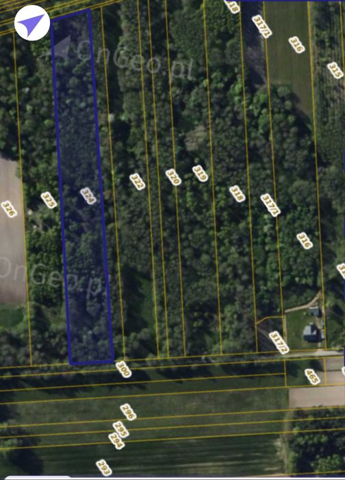 Duża działka 1,54 ha – Krężce k. Skierniewic | spokojna okolica