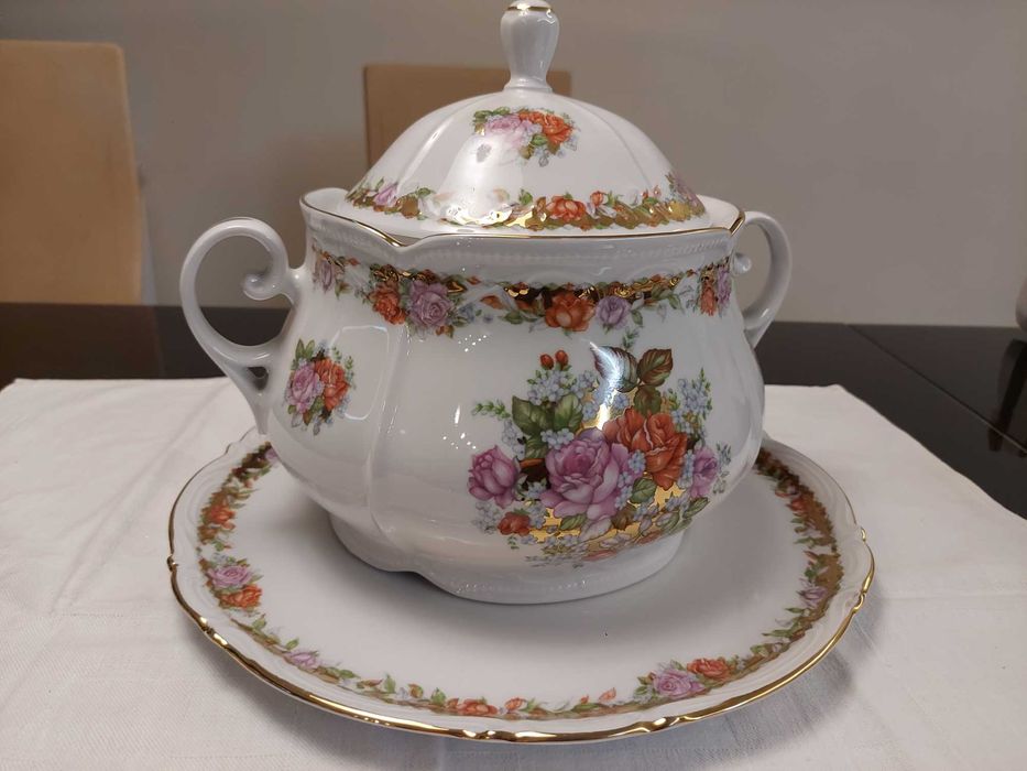 Terrina e restivo prato Limoges