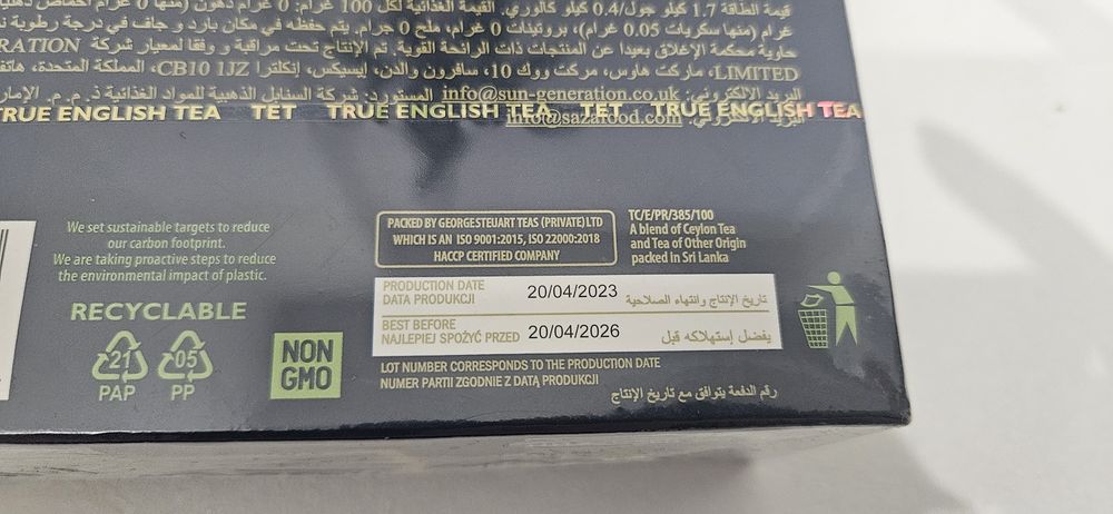 Herbata tet lord grey